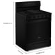 Cuisinière à Gaz Noir Whirlpool (WFGS7530RB)