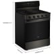Cuisinière à Gaz Whirlpool 30 pouce (WFGS7530RV)