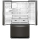 Whirlpool 36 inch 24.7 cu. ft. Black Stainless Steel French Door Refrigerator (WRFF3436RV)