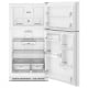 Whirlpool WRTX7421TW Top Freezer Refrigerator