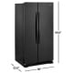 Whirlpool 36 inch 25.1 cu. ft. Refrigerator (WRS315SNHB)