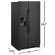 Whirlpool WRS321SDHB 33 inch 21.4 cu. ft. Side by Side Refrigerator