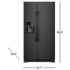 Whirlpool WRS331SDHB 33 inch 21.4 cu. ft. Refrigerator