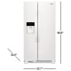 Whirlpool WRS331SDHW 33 inch 21.4 cu. ft. Refrigerator