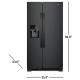 Whirlpool WRS335SDHB 36 inch 25.5 cu. ft. Refrigerator