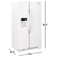 Whirlpool 36 inch 24.5 cu. ft. Refrigerator (WRS555SIHW)