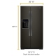 Whirlpool 36 inch 28.5 cu. ft. Refrigerator (WRS588FIHV)