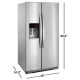 Whirlpool WRS588FIHZ 36 inch 28.5 cu. ft. Side by Side Refrigerator