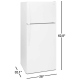 Whirlpool WRT134TFDW 28 inch 14.6 cu. ft. Top Freezer Refrigerator