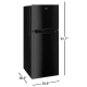 Whirlpool 24 inch 10.7 cu. ft. Refrigerator (WRT111SFDB)