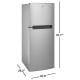 Whirlpool WRT111SFDM 24 inch 10.7 cu. ft. Top Freezer Refrigerator
