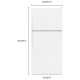 Whirlpool WRT148FZDW Top Freezer Refrigerator