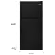 Whirlpool 30 inch 18.2 cu. ft. Refrigerator (WRT318FZDB)