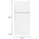 Whirlpool 30 inch 18.2 cu. ft. Refrigerator (WRT318FZDW)