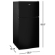 Whirlpool 30 inch 18.2 cu. ft. Refrigerator (WRT348FMEB)