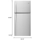 Whirlpool WRT519SZDM 30 inch 19.2 cu. ft. Top Freezer Refrigerator