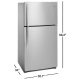 Whirlpool WRT541SZDZ 33 inch 21.3 cu. ft. Top Freezer Refrigerator