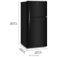 Whirlpool 30 inch 19.2 cu. ft. Refrigerator (WRTX7419SB)