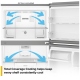 Whirlpool WRTX7419SW 30 inch 19.2 cu. ft. Top Freezer Refrigerator