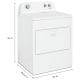 Sécheuse Whirlpool YWED4850HW Avec conduit d'évacuation