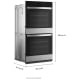 Whirlpool 27 inch Stainless Steel Double Wall Oven (WOED7027PZ)