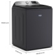 Laveuse à chargement vertical Inox noir  (MTW6205RF)