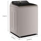 Laveuse à chargement vertical Whirlpool WTW8507TL 6.1 pi. cu.