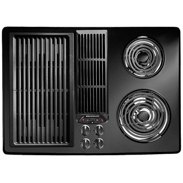 Jenn air downdraft electric range with grill top