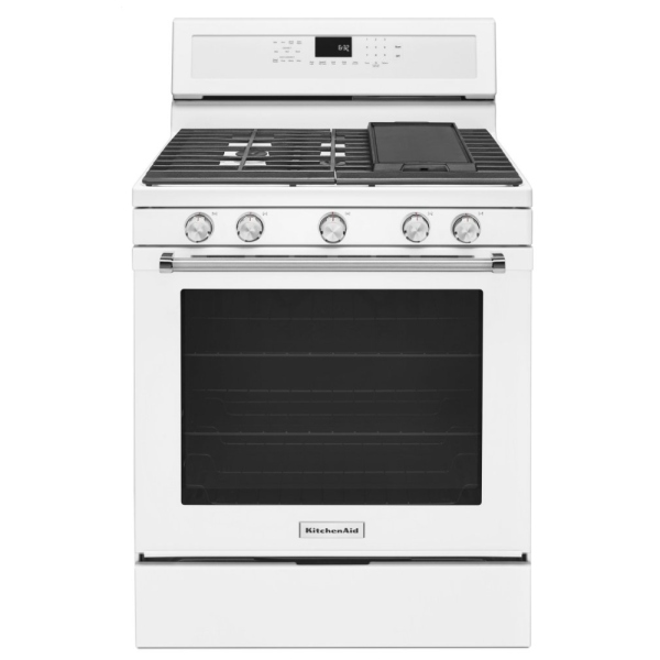 KFGG500EWH KitchenAid Gas 30 inch Range Canada Sale! Best Price