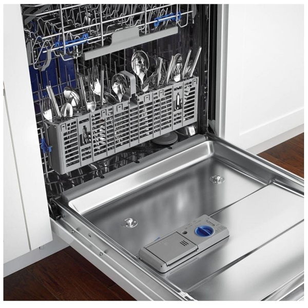 Whirlpool dishwasher silverware sales basket on door