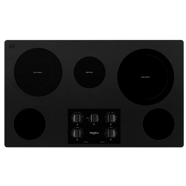 WCE77US6HB Whirlpool 36 inch Electric Cooktop Canada Sale! Best Price