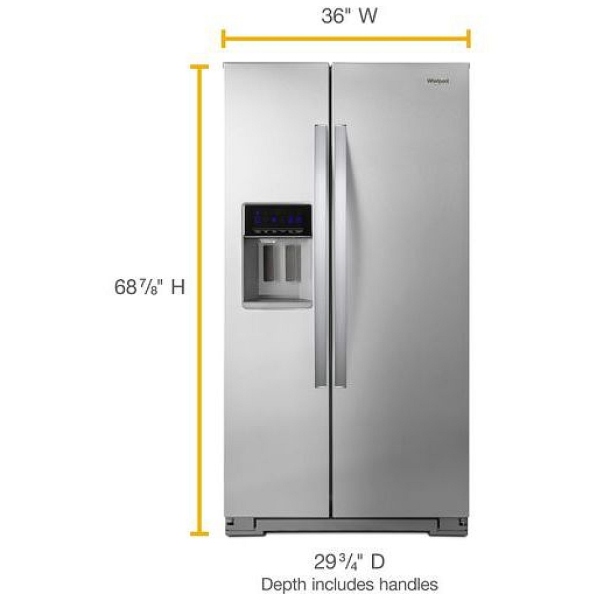 WRS571CIHZ Whirlpool Refrigerator Canada Best Price, Reviews and Specs