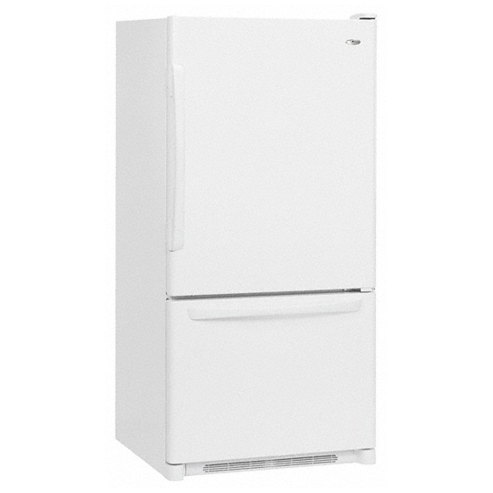 Amana 22.1-cu ft Bottom-Freezer Refrigerator (White) in the Bottom-Freezer  Refrigerators department at