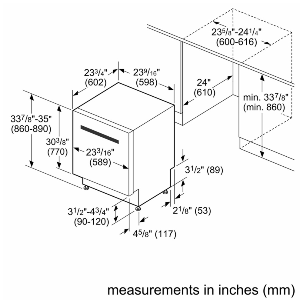 SHX878WD5N Bosch 800 Series BuiltIn Undercounter Dishwasher Canada