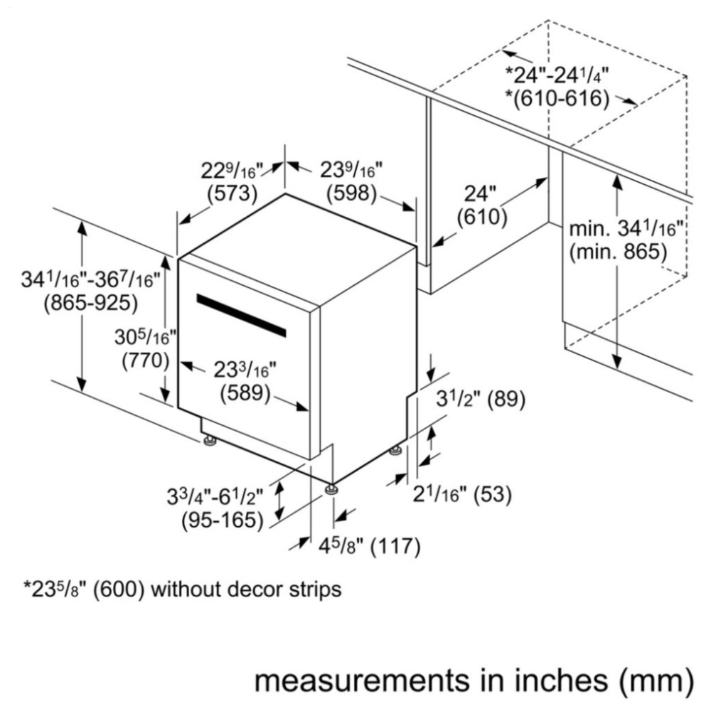 SHX89PW75N Lavevaisselle Bosch Benchmark Series Canada Pièces