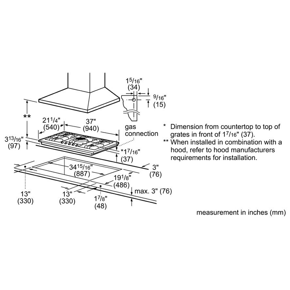 NGM8656UC Bosch 800 Series 36 inch Gas Cooktop Canada Best Price