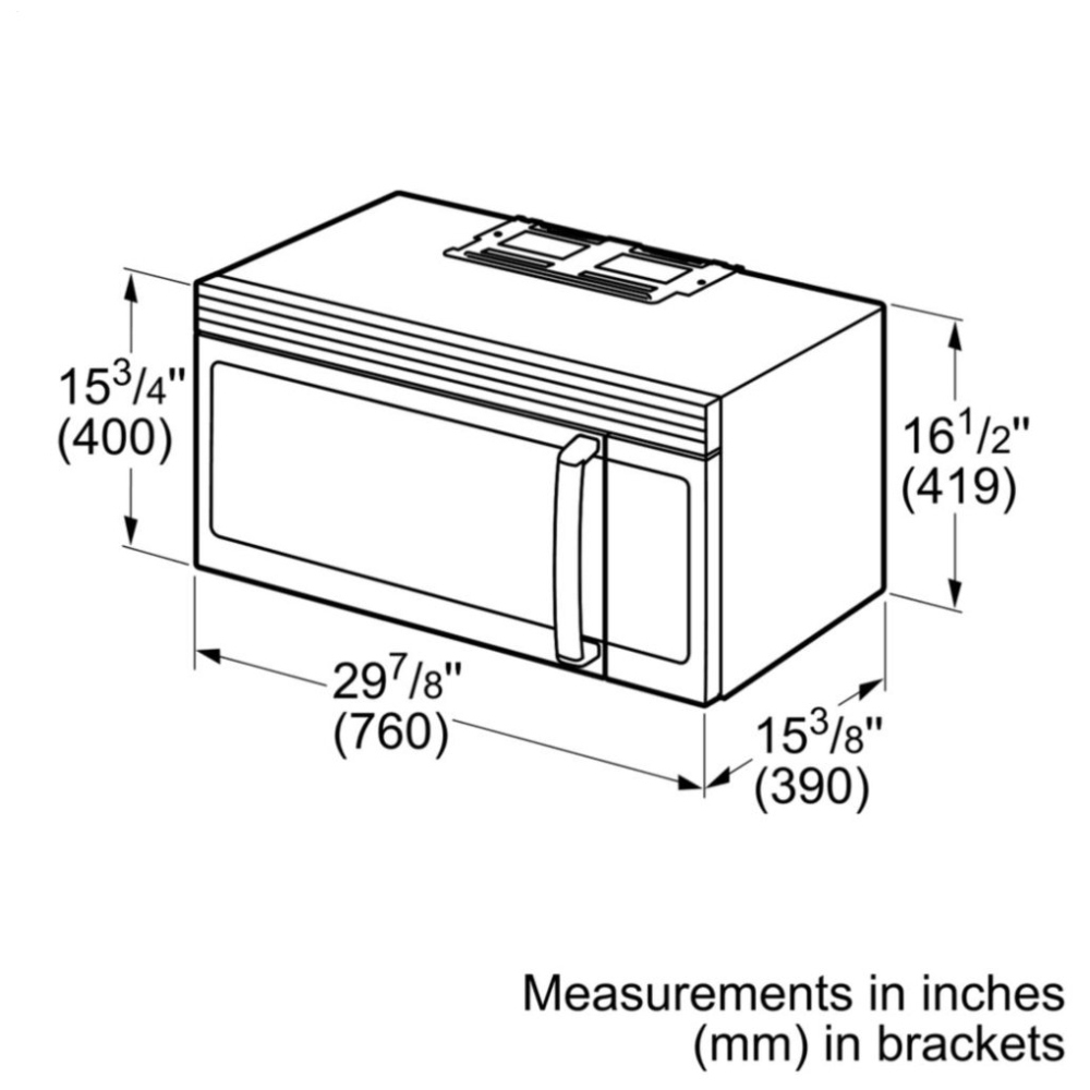 HMV3053C Bosch 300 Series Over the Range Microwave Canada Sale! Best