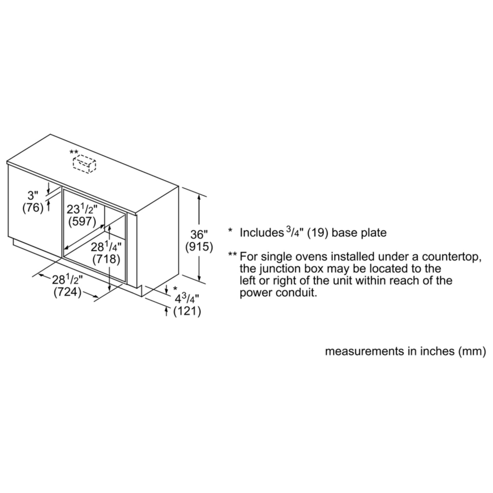 HBL8463UC Bosch 800 Series 30" Single Wall Oven Canada Parts