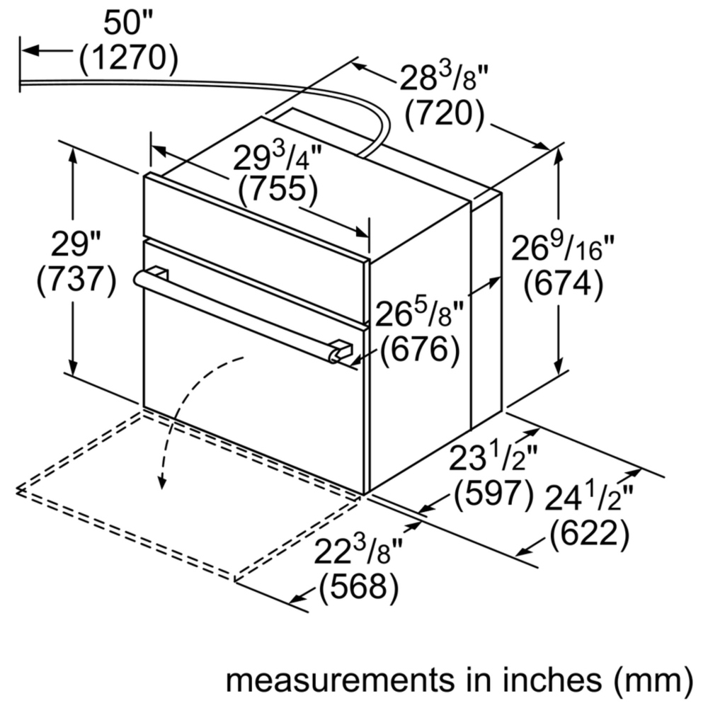 HBL8463UC Bosch 800 Series 30" Single Wall Oven Canada Parts