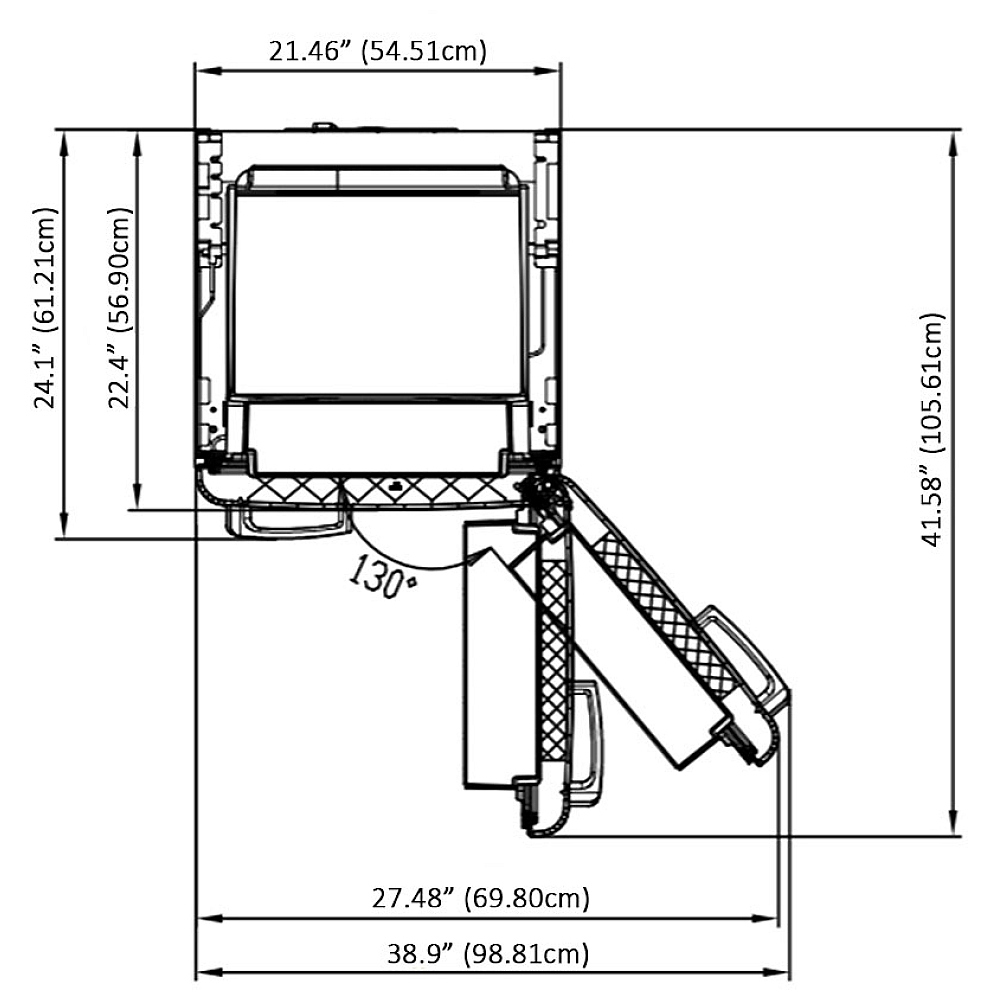 MRB19207LB Chambers 22" Retro Refrigerator Canada Parts Discontinued
