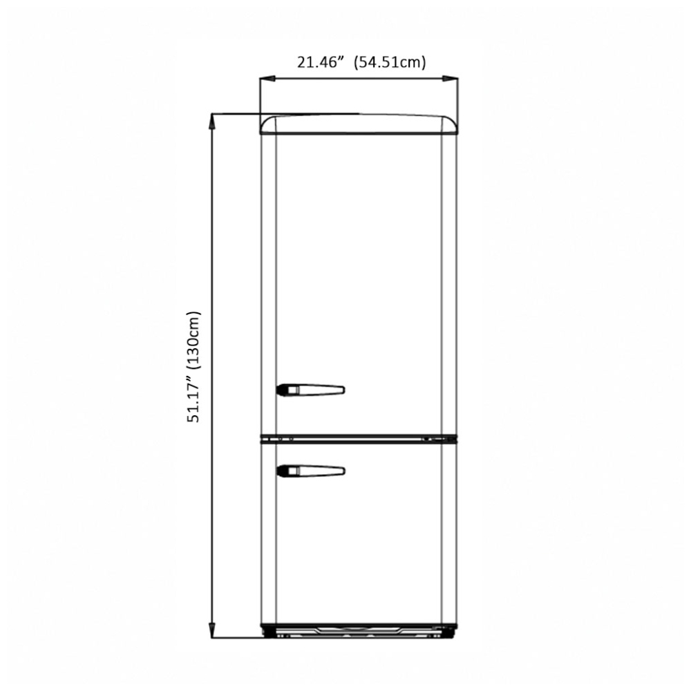 MRB19207LB Chambers 22" Retro Refrigerator Canada Parts Discontinued