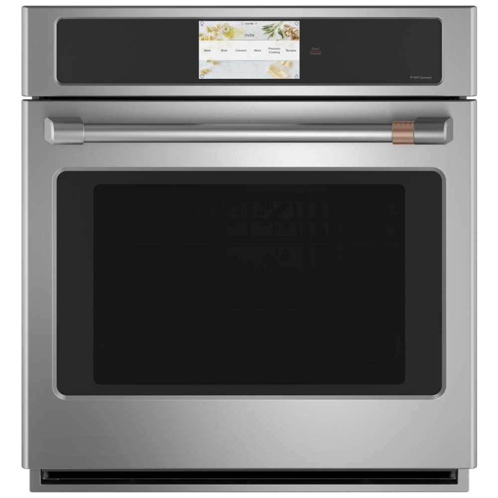 Ge Cafe Cks70dp2ns1 Single Wall Oven 27 Exterior Width Self Clean Convection Temperature Probe 4 3 Capacity Wifi Enabled Stainless Steel Colour