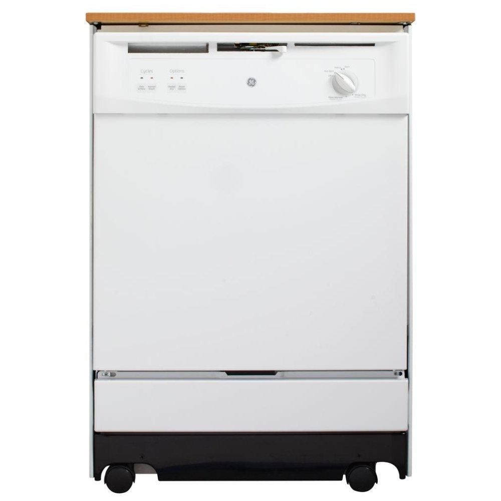 GE GSC3500DWW Full Console Portable Dishwasher with Piranha™ Hard