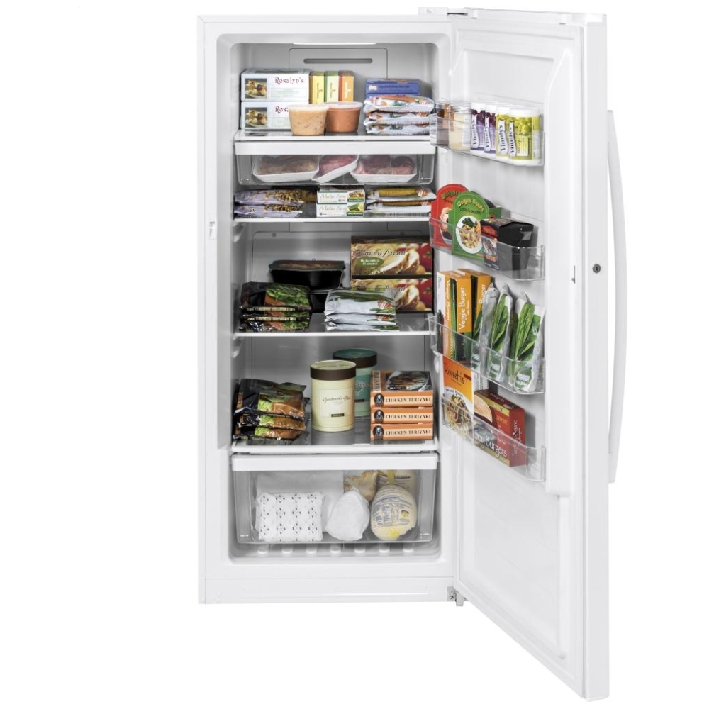 FUF14DLRWW GE Upright Freezer Canada Sale! Best Price, Reviews and