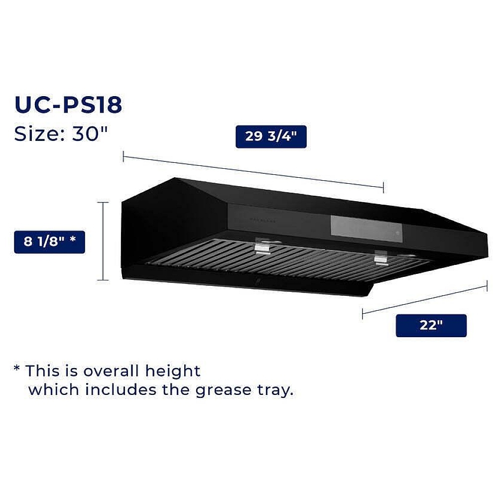 UCPS18BLK30 Hauslane Range Hood Canada Sale! Best Price, Reviews