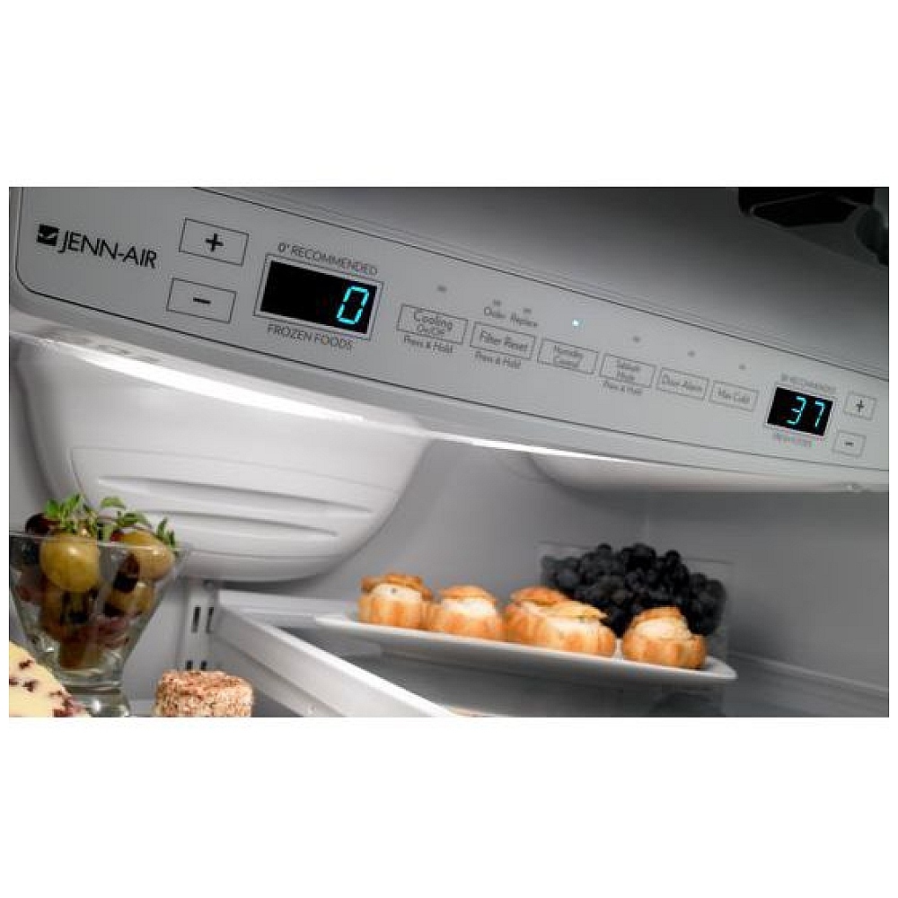 JFC2290RTB JennAir 36 inch Custom Panel Ready French Door Refrigerator