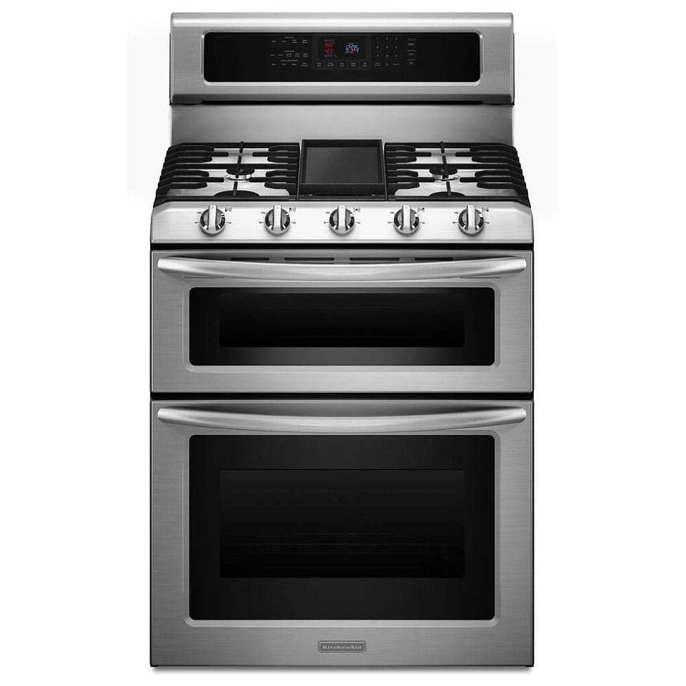 Kitchenaid double oven clearance range