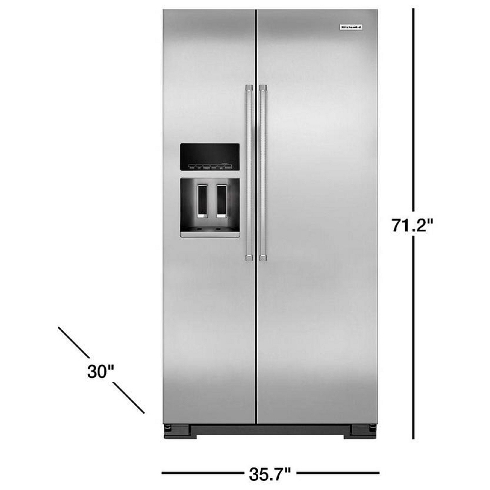 KRSC503ESS KitchenAid 36" Side by Side Refrigerator Canada Parts