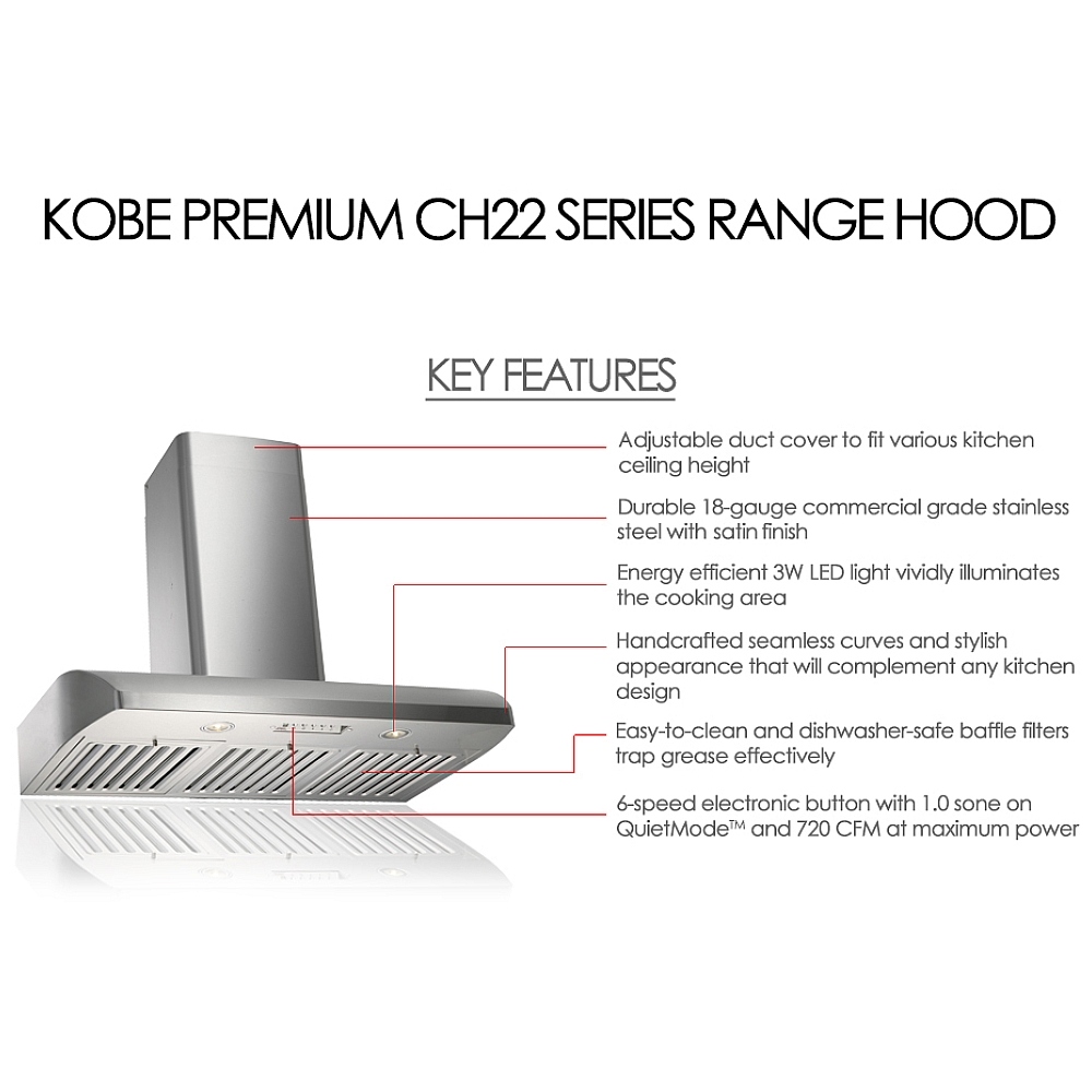 CH2230SQBWM1 Kobe Range Hood Canada Parts Discontinued Sale! Best