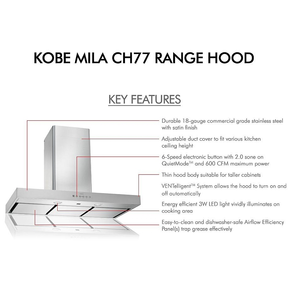 CH7748SQ6WMXX Kobe Range Hood Canada Parts Discontinued Sale! Best Price, Reviews and Specs